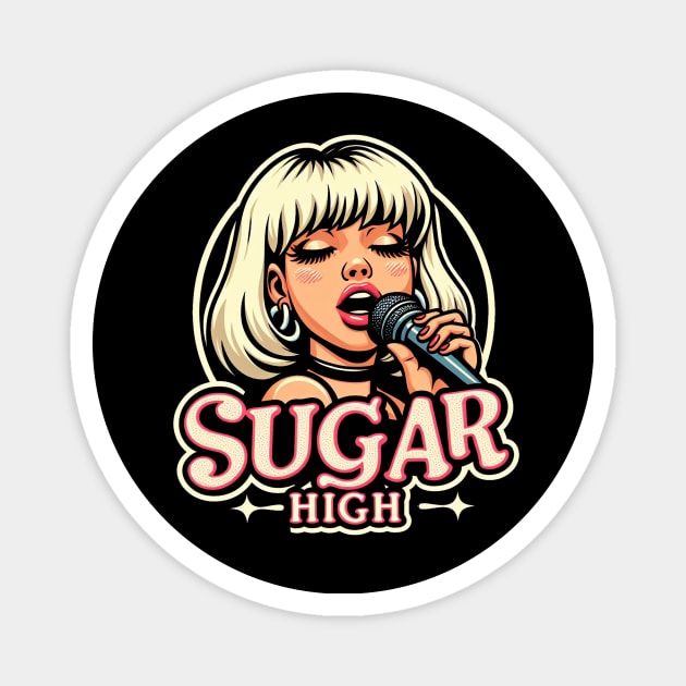 Nostalgic 90s Movie Song Sugar High Tee Magnet by TeeTrendz